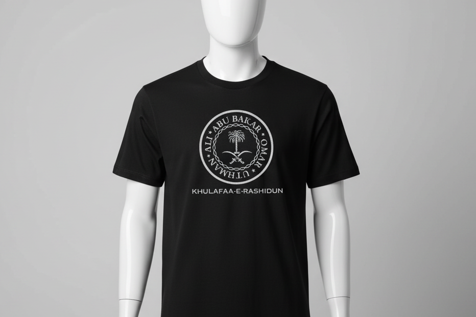 Khulafa -e- Rashidun 180 GSM Premium Half-sleeved T-shirts For Men