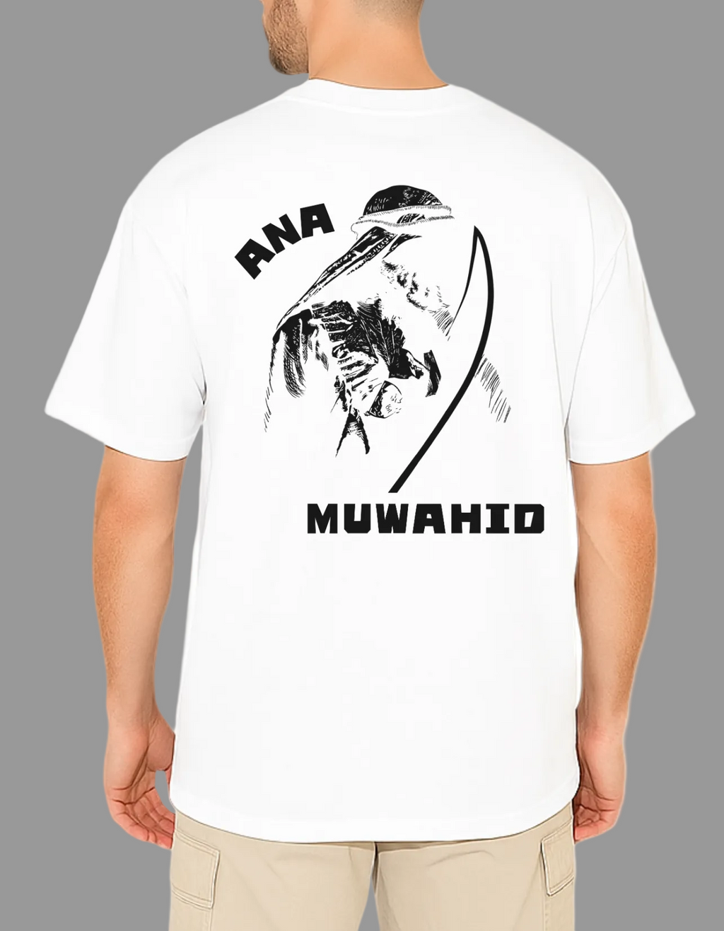 Ana Muwahid 240 gsm Premium Oversized Tshirt For Mens