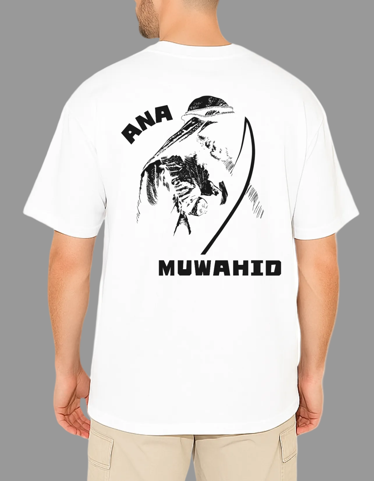 Ana Muwahid 240 gsm Premium Oversized Tshirt For Mens