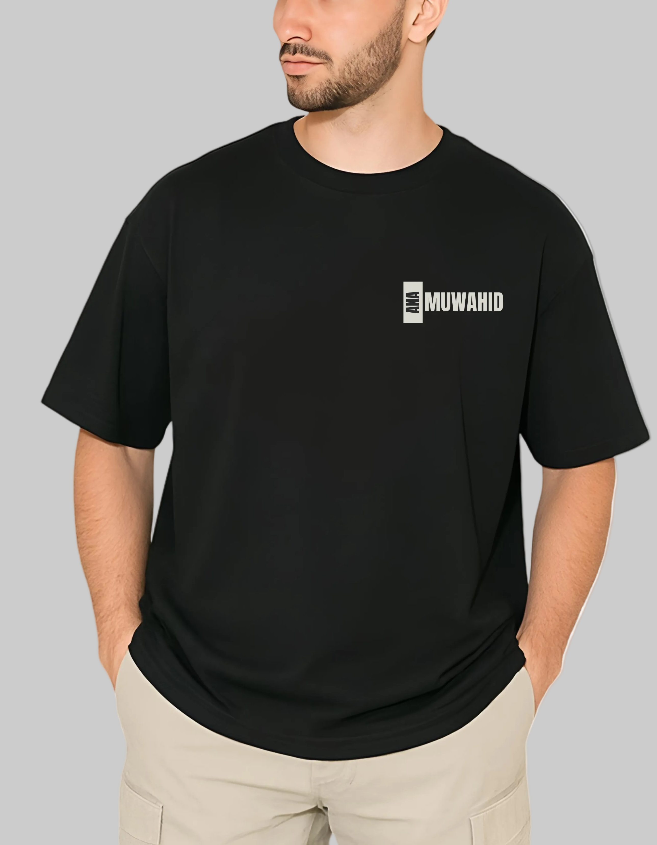 Ana Muwahid 240 gsm Premium Oversized Tshirt For Mens