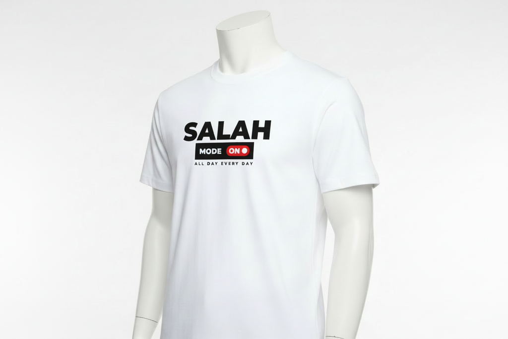 Salah Mode On Islamic Tshirt for muslims| 100% cotton Premium Oversized T-shirts For Men