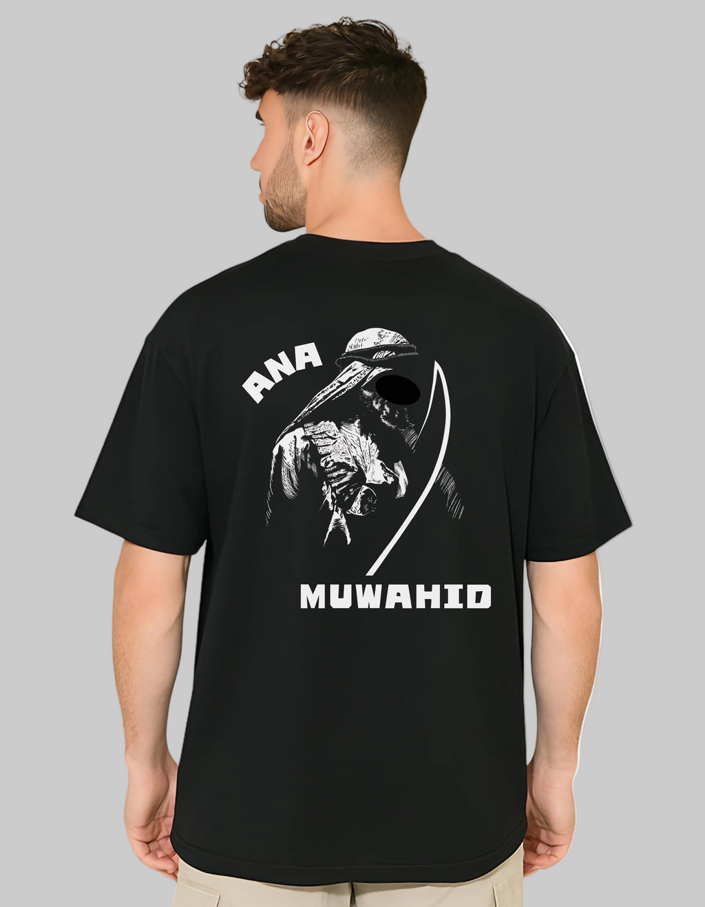 Ana Muwahid 240 gsm Premium Oversized Tshirt For Mens