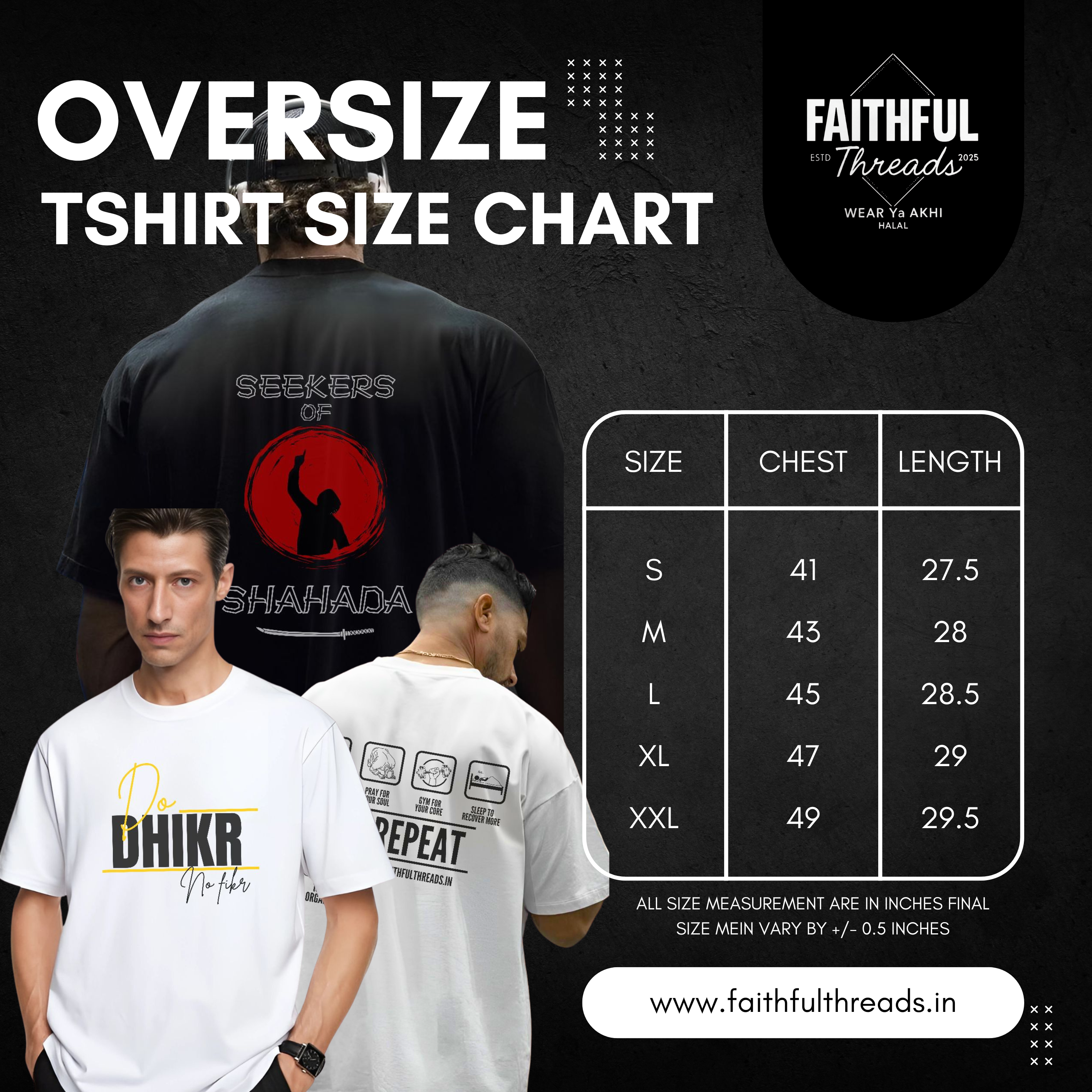 Khalid Ibn Al Waleed 240 gsm Premium Oversized Tshirt For Mens