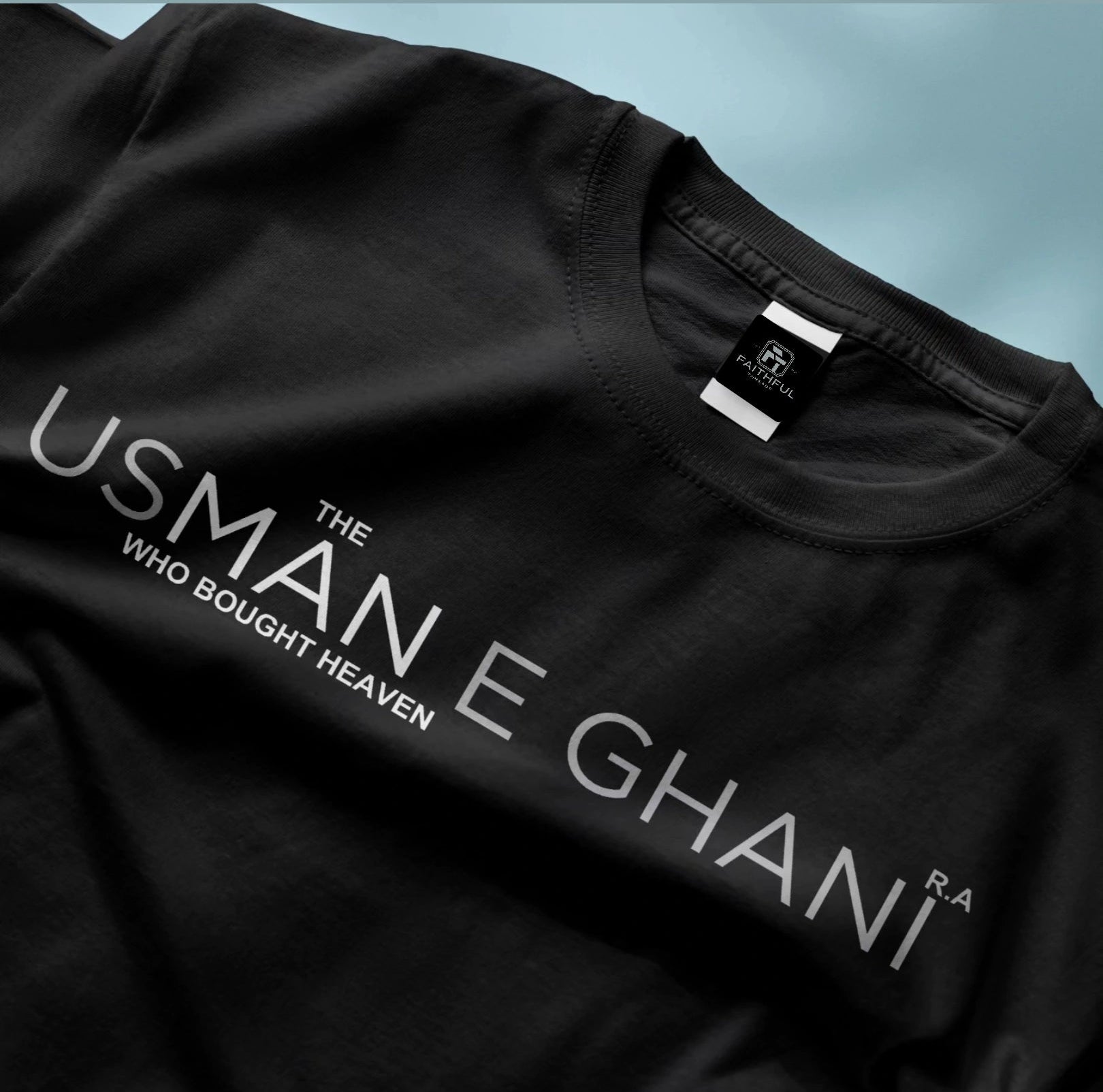 Usman ibn Affan r.a | Islamic Tshirt for muslims| 100% cotton Premium Half-sleeved For Men.