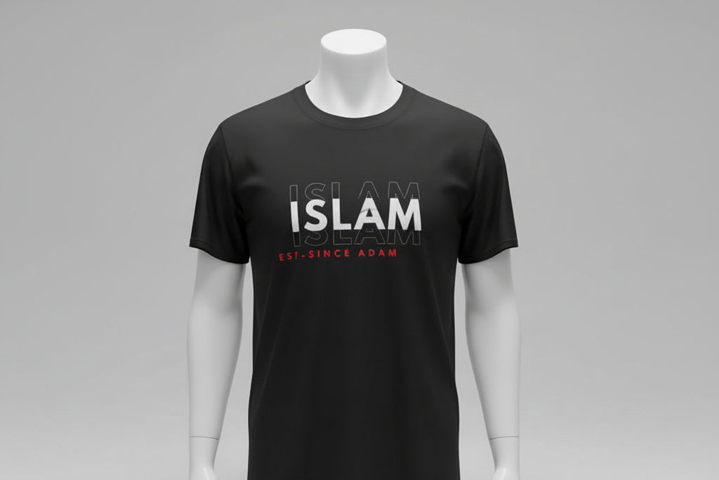 Islam Est Since Adam A.S. 180 GSM Premium Half-sleeved T-shirts For Men