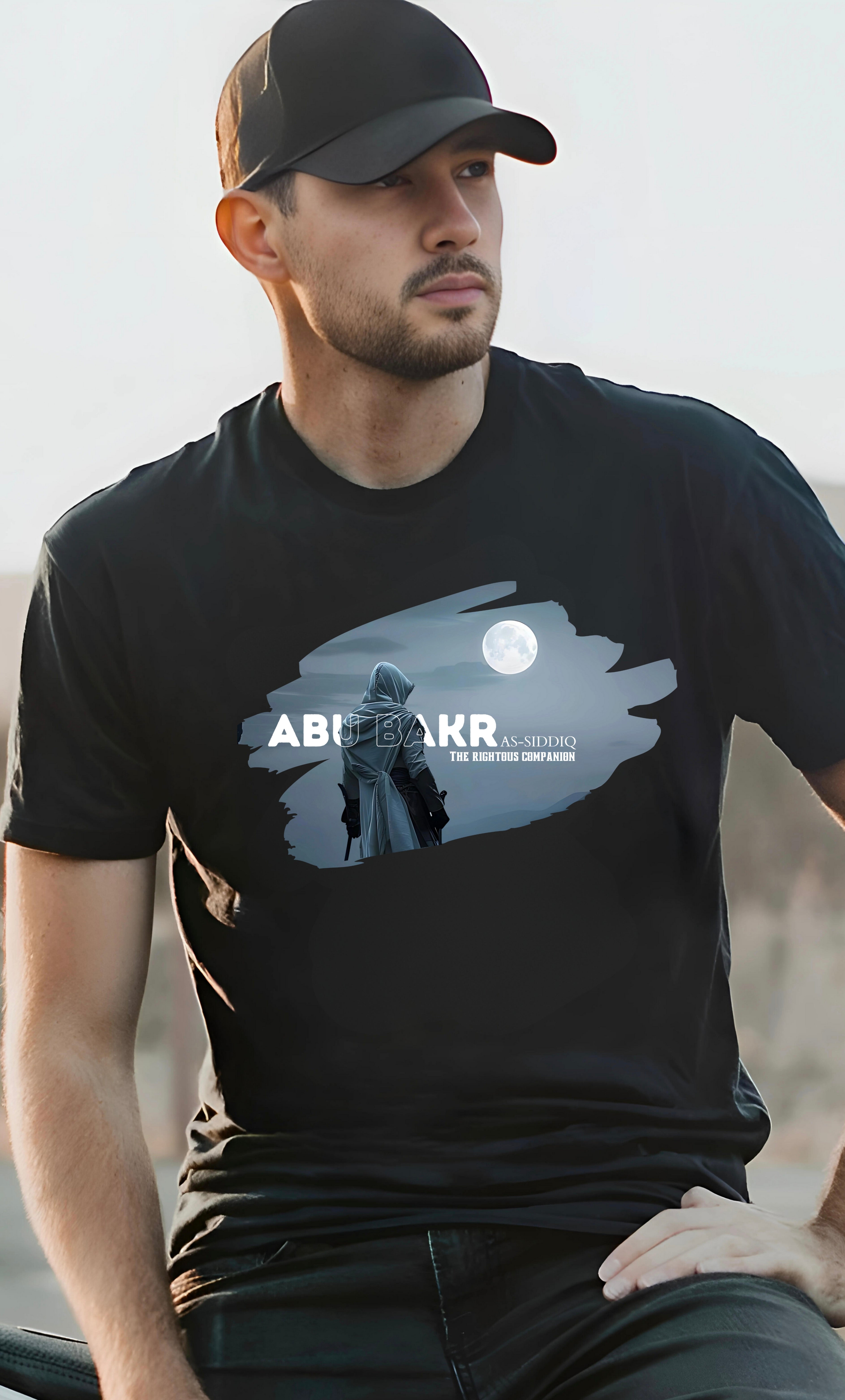 Abu Bakr R.A. Islamic Tshirt for muslims| 100% cotton Premium Half-sleeved For Men