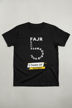 5 Times of Success Islamic Tshirt for muslims| 100% cotton Premium Half-sleeved T-shirts For Men