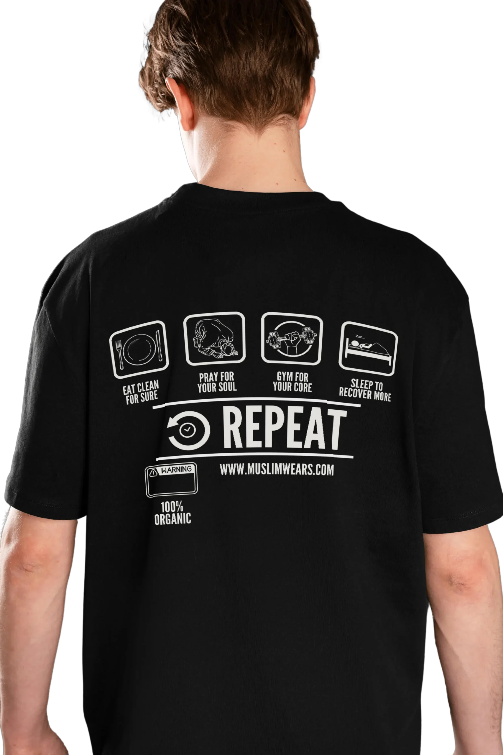 Eat sleep pray repeat oversized tshirt premium Quality 240 gsm french Terry cotton