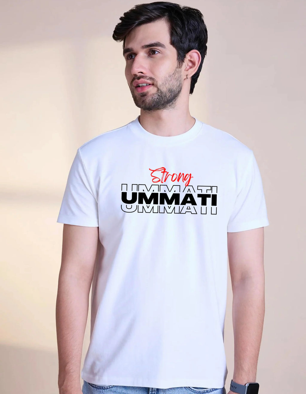 Strong Ummati Round neck Half sleeve Islamic t-shirt