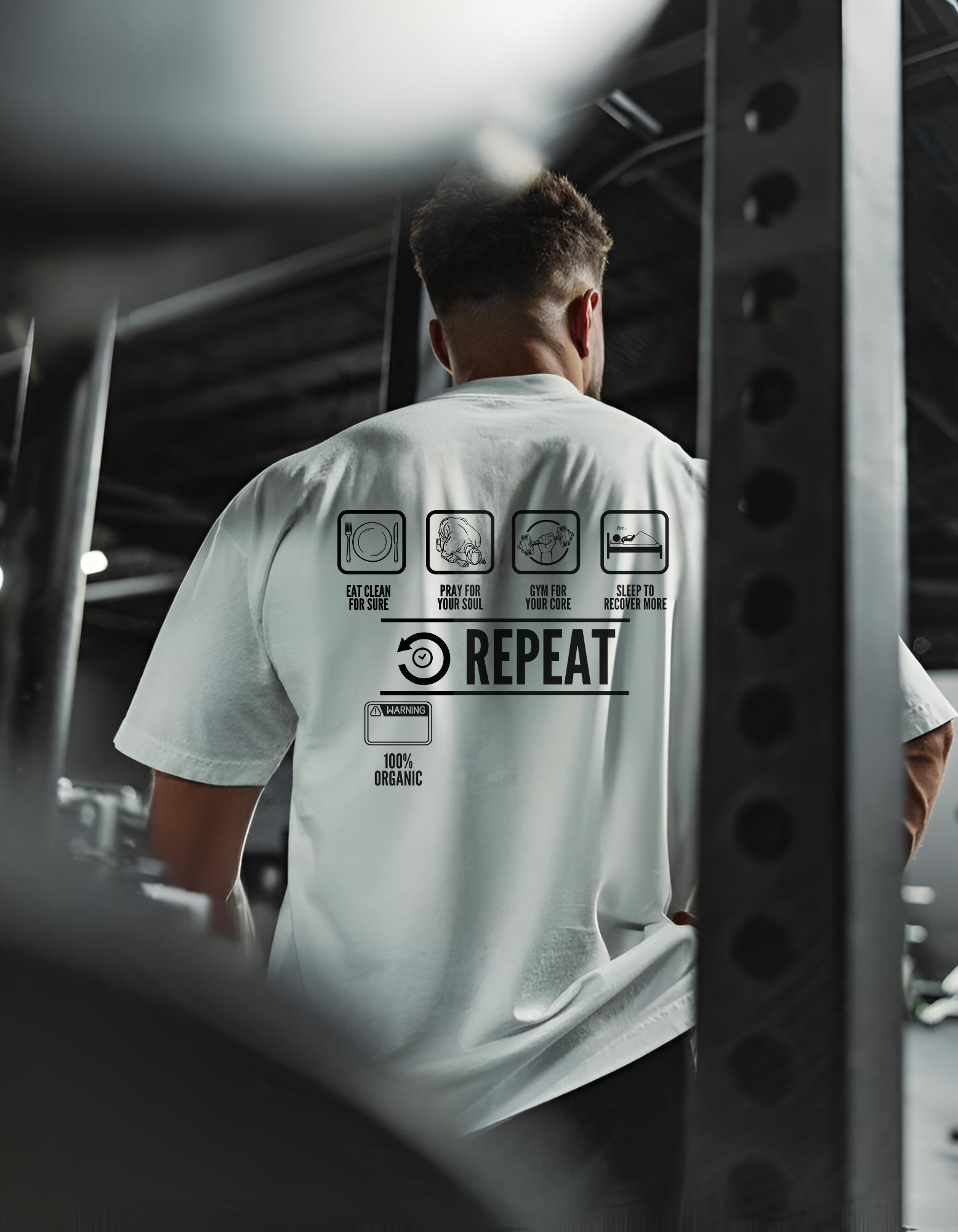 Eat sleep pray repeat oversized tshirt premium Quality 240 gsm french Terry cotton